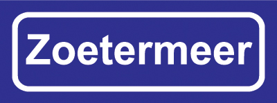 Koelkastmagneet plaatsnaambord Zoetermeer