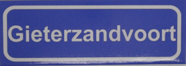 Koelkastmagneet plaatsnaambord Gieterzandvoort