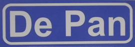 Koelkastmagneet plaatsnaambord De Pan