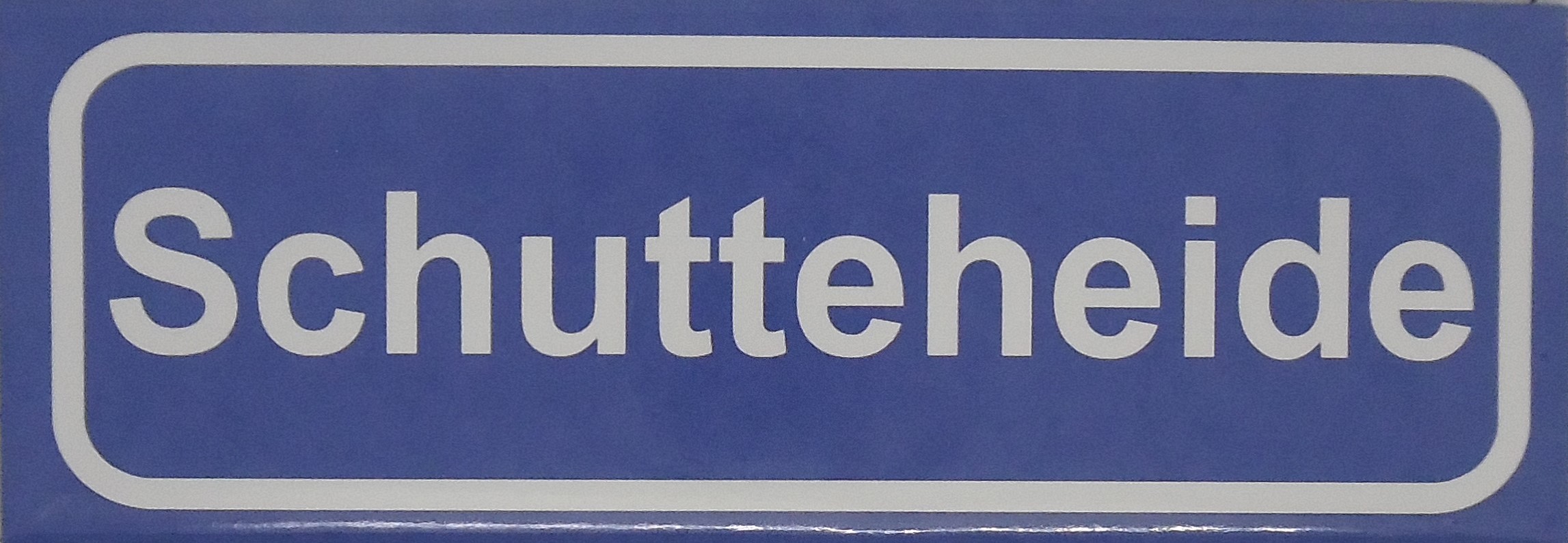 Koelkastmagneet plaatsnaambord Schutteheide