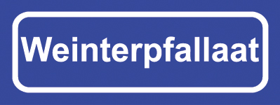Koelkastmagneet plaatsnaambord Weinterpfallaat