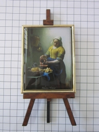 SCH 044 schildersezeltje 16 cm hoog Johannes Vermeer melkmeisje