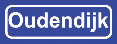 Koelkastmagneet plaatsnaambord Oudendijk