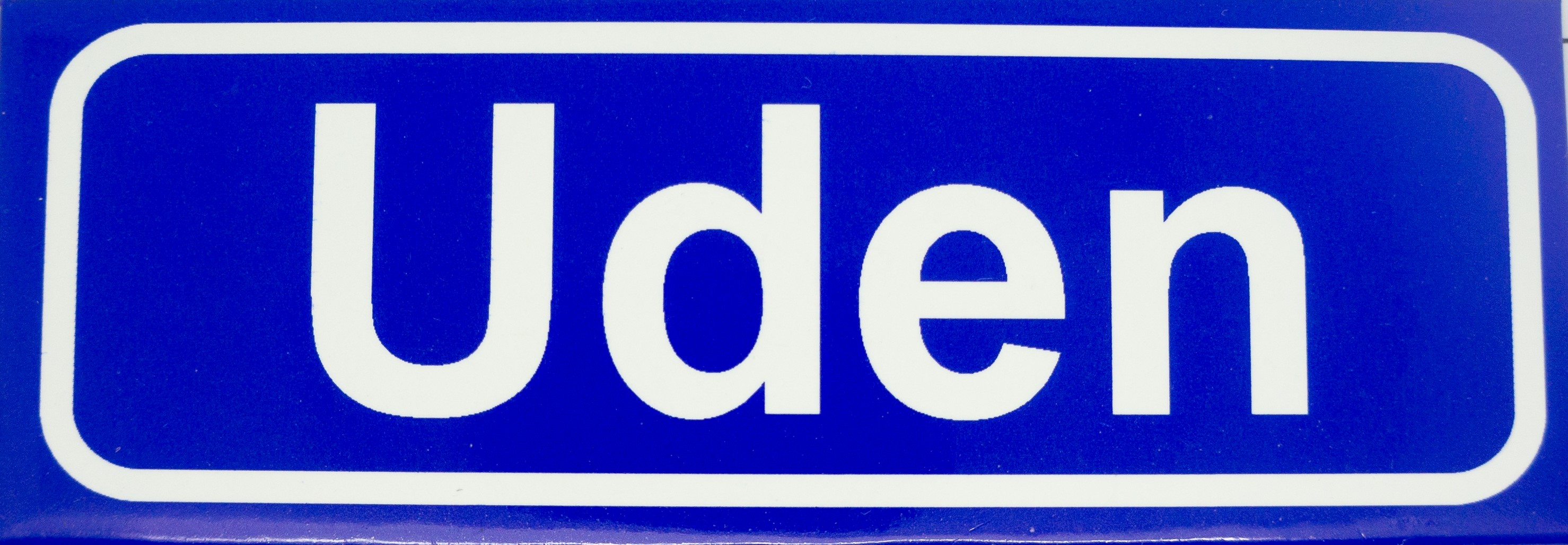 Koelkastmagneet plaatsnaambord Uden
