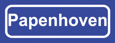 Koelkastmagneet plaatsnaambord Papenhoven