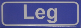 Koelkastmagneet plaatsnaambord Leg