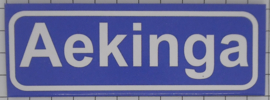 Koelkastmagneet plaatsnaambord Aekinga