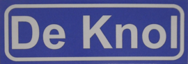 Koelkastmagneet plaatsnaambord De Knol