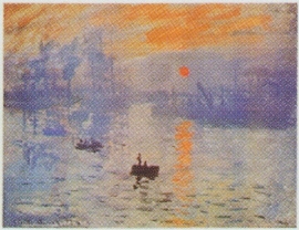  Kwaliteitsposter 35 x 45 cm Claude Monet - zonsopgang, pakketpost