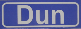 Koelkastmagneet plaatsnaambord Dun