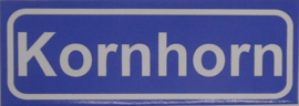 Koelkastmagneet plaatsnaambord Kornhorn