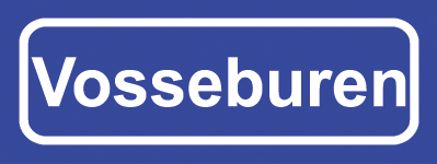 Koelkastmagneet plaatsnaambord Vosseburen