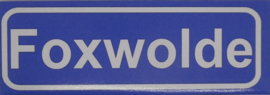 Koelkastmagneet plaatsnaambord Foxwolde