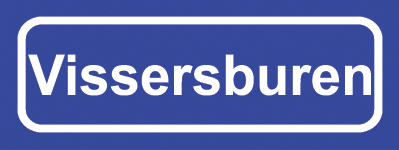 Koelkastmagneet plaatsnaambord Vissersburen