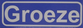 Koelkastmagneet plaatsnaambord Groeze