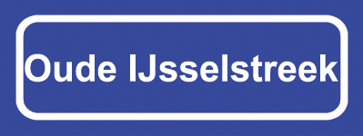 Koelkastmagneet plaatsnaambord Oude ijsselstreek