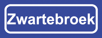 Koelkastmagneet plaatsnaambord Zwartebroek
