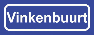 Koelkastmagneet plaatsnaambord Vinkenbuurt