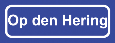 Koelkastmagneet plaatsnaambord Op den Hering
