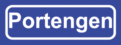 Koelkastmagneet plaatsnaambord Portengen