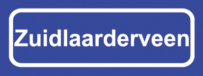 Koelkastmagneet plaatsnaambord Zuidlaarderveen