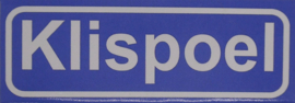 Koelkastmagneet plaatsnaambord Klispoel