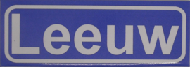 Koelkastmagneet plaatsnaambord Leeuw