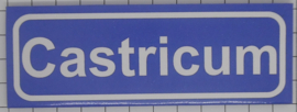 Koelkastmagneet plaatsnaambord Castricum