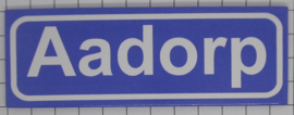 Koelkastmagneet plaatsnaambord Aadorp