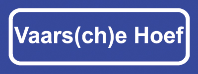 Koelkastmagneet plaatsnaambord Vaarrs( ch )e Hoef