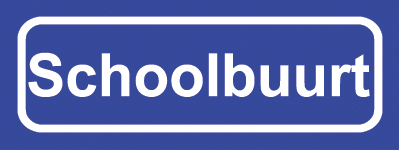 Koelkastmagneet plaatsnaambord Schoolbuurt