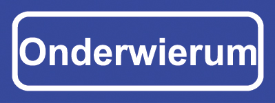 Koelkastmagneet plaatsnaambord Onderwierum