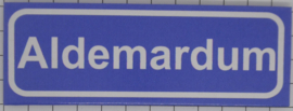 Koelkastmagneet plaatsnaambord Aldemardum