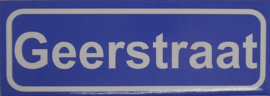 Koelkastmagneet plaatsnaambord Geerstraat