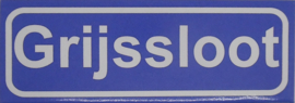 Koelkastmagneet plaatsnaambord Grijssloot