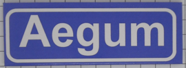 Koelkastmagneet plaatsnaambord Aegum