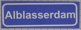 Koelkastmagneet plaatsnaambord Alblasserdam