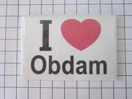 016 Magneet I love Obdam