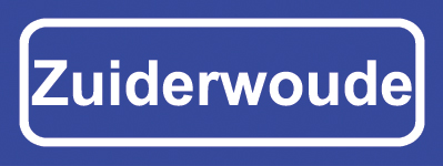 Koelkastmagneet plaatsnaambord Zuiderwoude