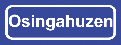 Koelkastmagneet plaatsnaambord Osingahuzen