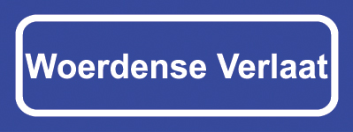 Koelkastmagneet plaatsnaambord Woerdense Verlaat