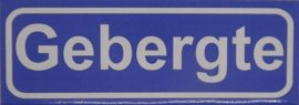 Koelkastmagneet plaatsnaambord Gebergte