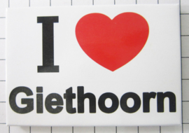 koelkastmagneet I ♥ Giethoorn N_OV2.001