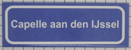 Koelkastmagneet plaatsnaambord Capelle aan den Ijssel