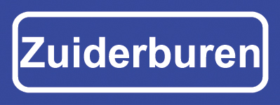 Koelkastmagneet plaatsnaambord Zuiderburen