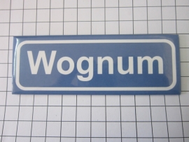 233 Magneet plaatsnaambord Wognum