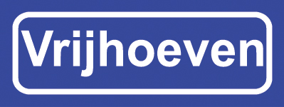 Koelkastmagneet plaatsnaambord Vrijhoeven