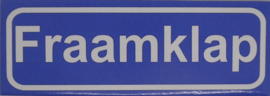 Koelkastmagneet plaatsnaambord Fraamklap