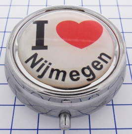 PIL 088 pillendoosje met spiegel ik hou van Nijmegen