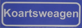 Koelkastmagneet plaatsnaambord Koartsweagen